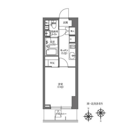 PRIME FORESHITAの物件間取画像